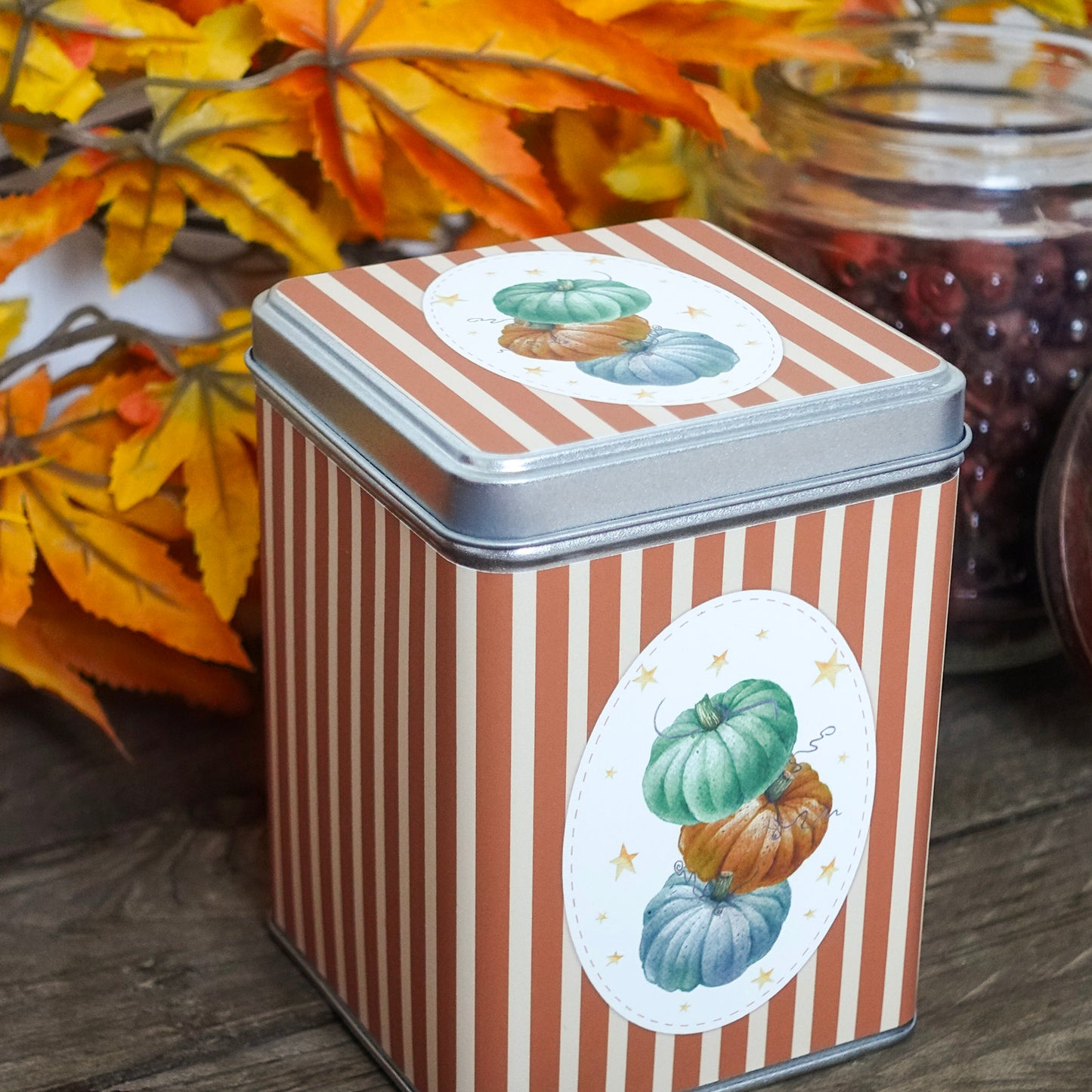 Boîte à thé | Biscuits - Pile de citrouilles