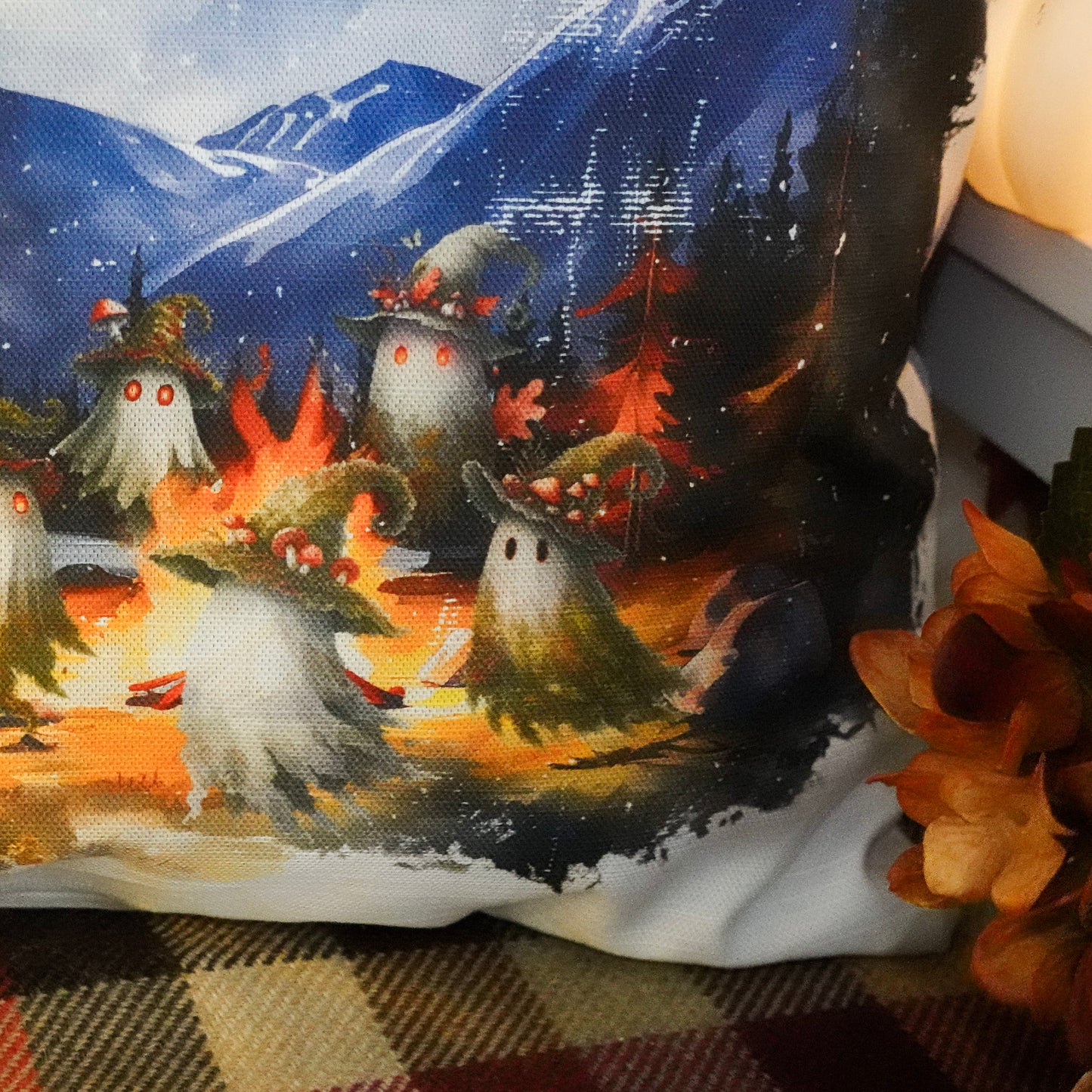 Housse de Coussin "Histoires de Fantômes" - 40x40cm
