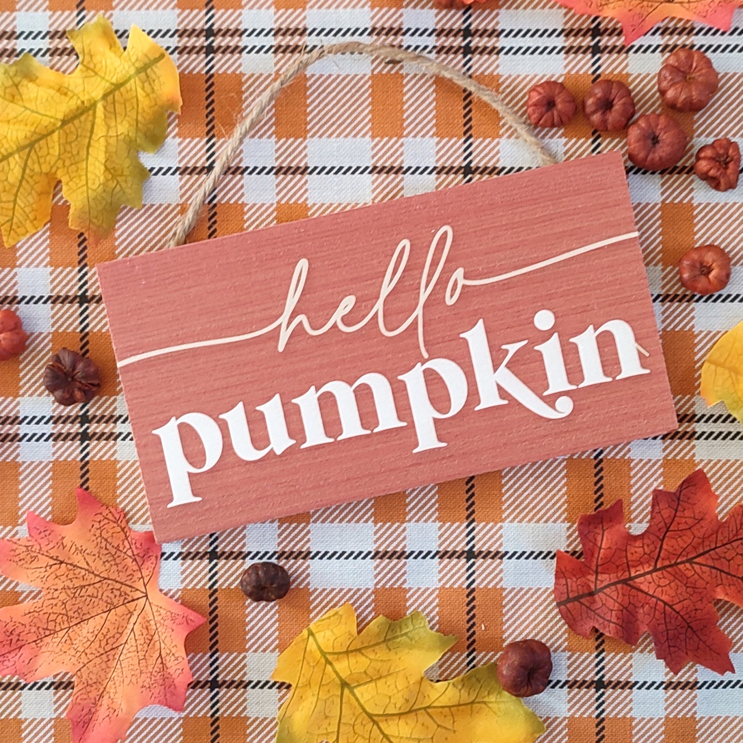 Panneau décoratif - "Hello Pumpkin"