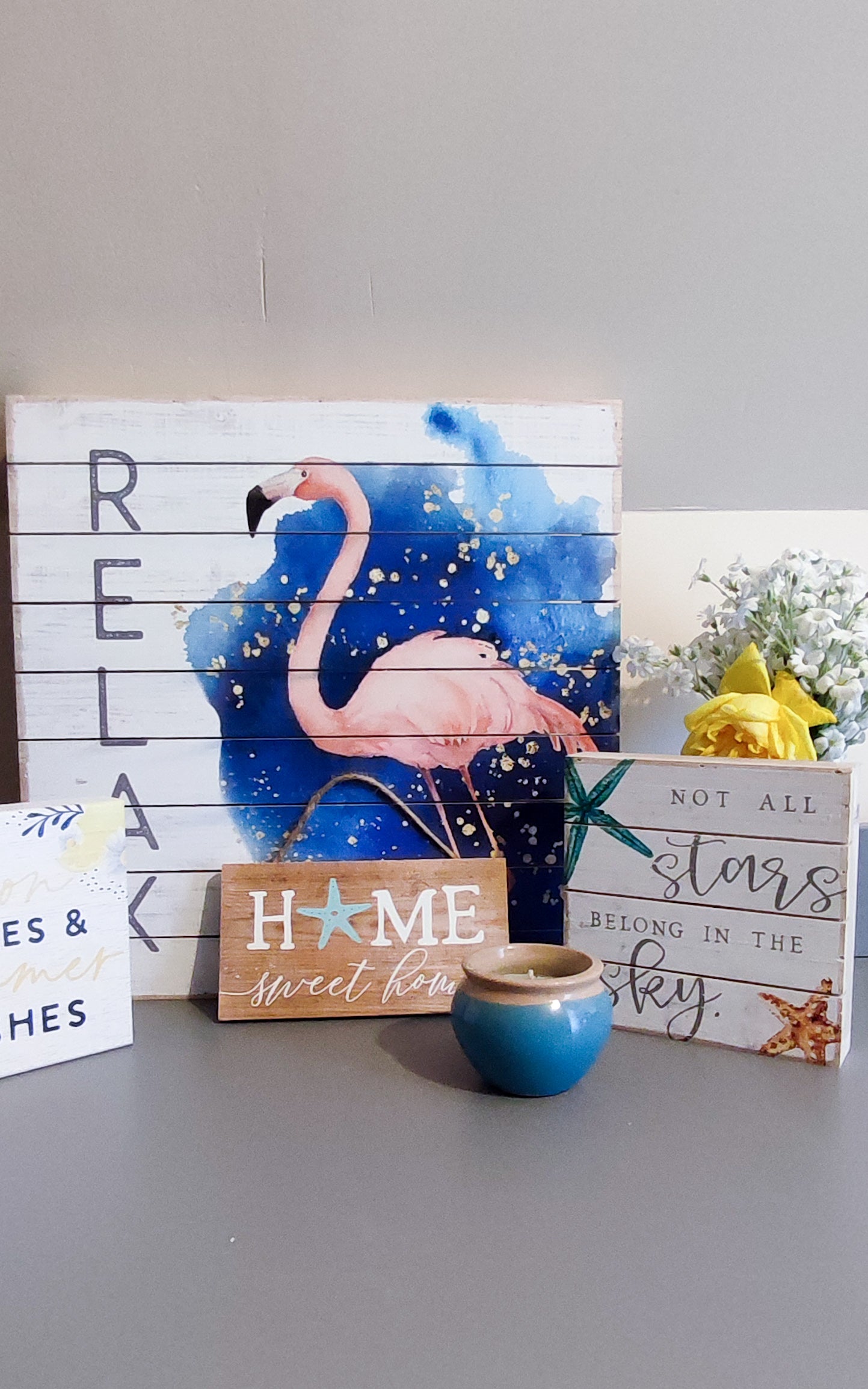 Panneau décoratif XL- Flamand Rose