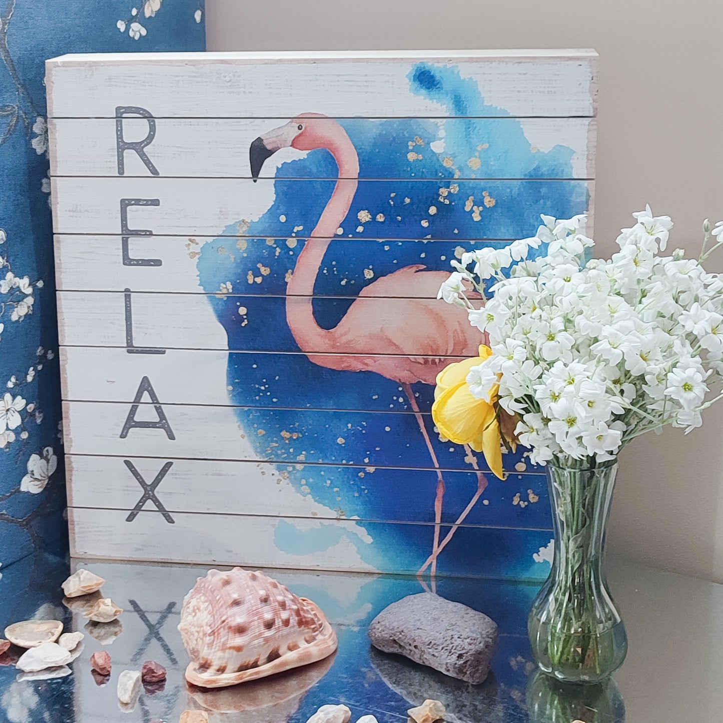 Panneau décoratif XL- Flamand Rose