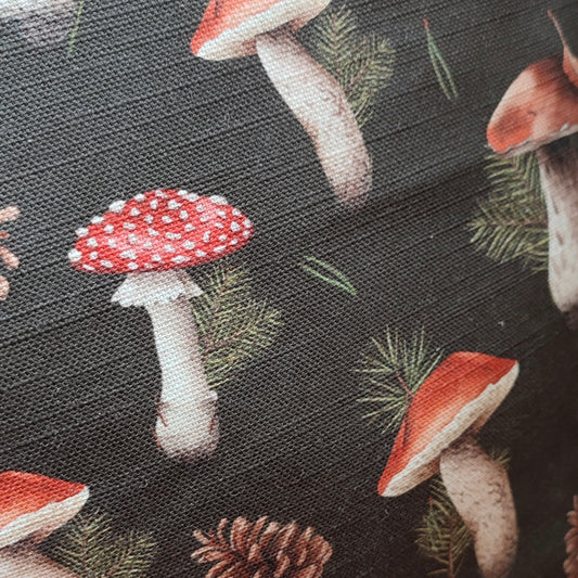 Housse de Coussin "Paradis de champignons" - 40x40cm