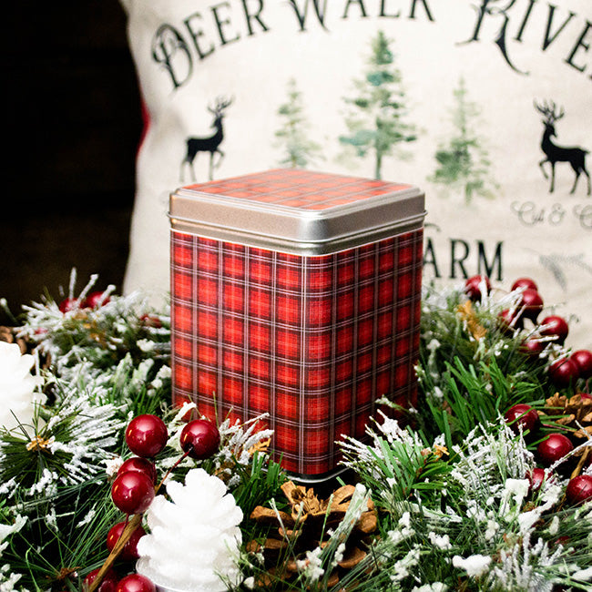 Boîte à thé | Biscuits - Carreaux rouges