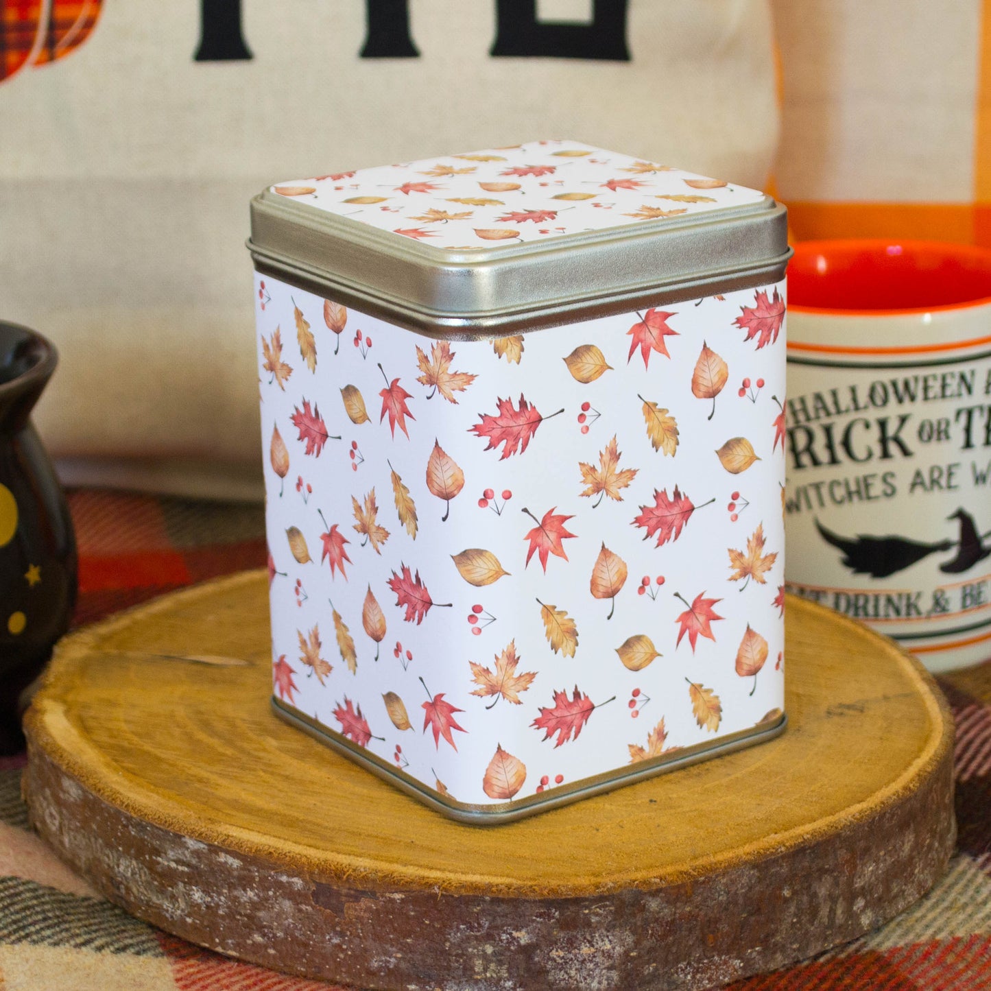 Boîte à thé | Biscuits - Erables d'Automne