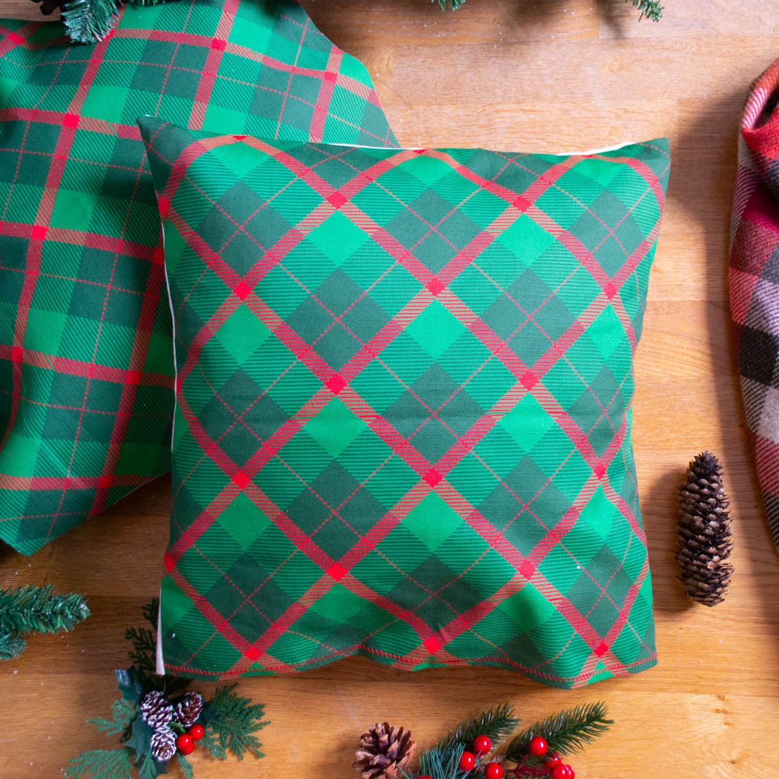 Housse "Farm Fresh Christmas Trees" 40x40cm