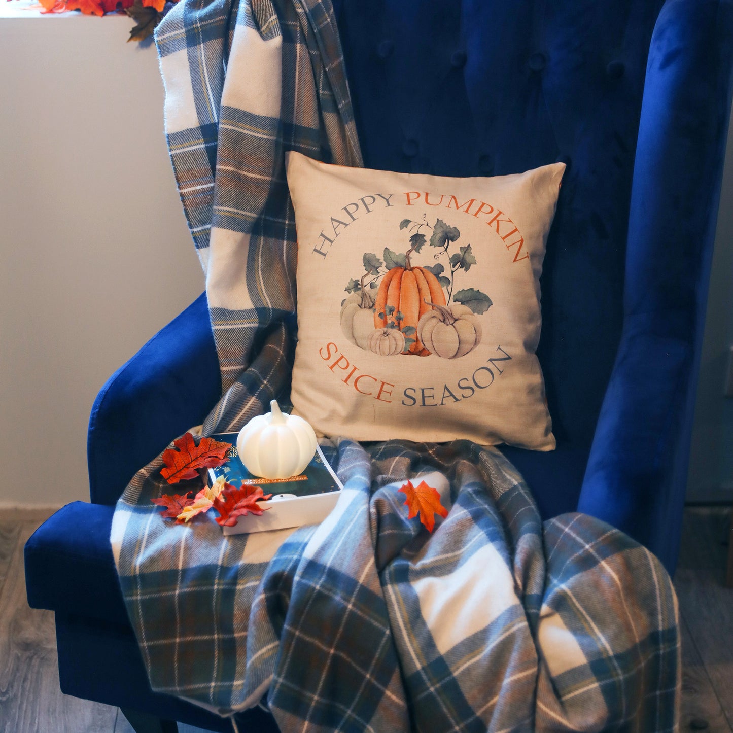 Housse de coussin - Happy Pumpkin Time 40x40cm