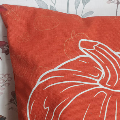 Housse de Coussin "Citrouille argentée" - 40x40cm