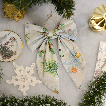 Noeud décoratif - Feuillage hivernal