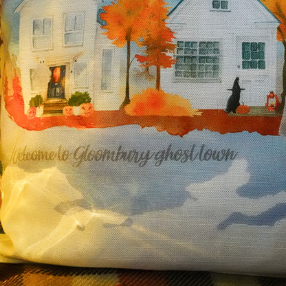 Housse de Coussin "Gloombury Ghost Town" - 40x40cm
