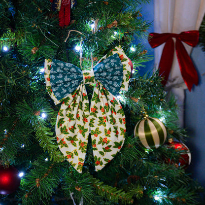 Noeud décoratif - Houx d'hiver