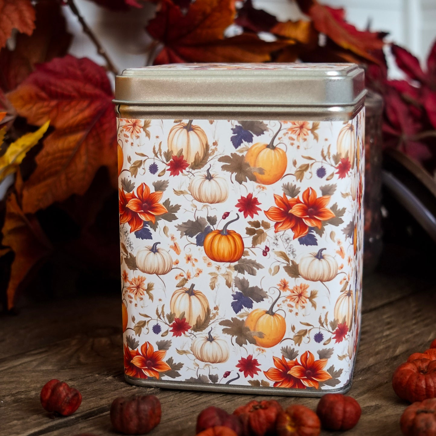 Boîte à thé | Biscuits - Citrouilles Vintage