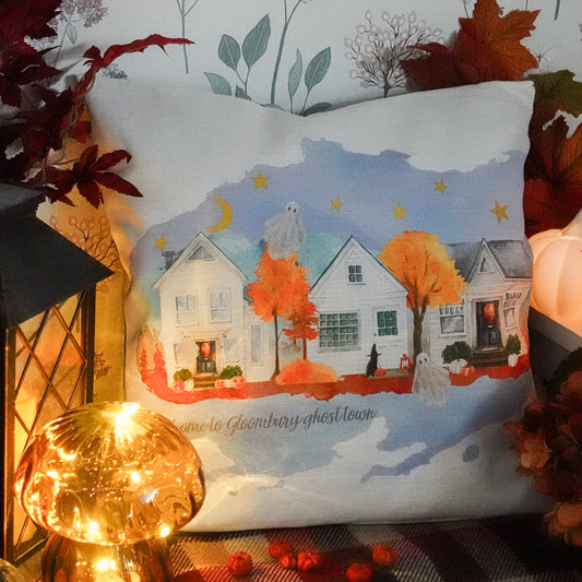 Housse de Coussin "Gloombury Ghost Town" - 40x40cm