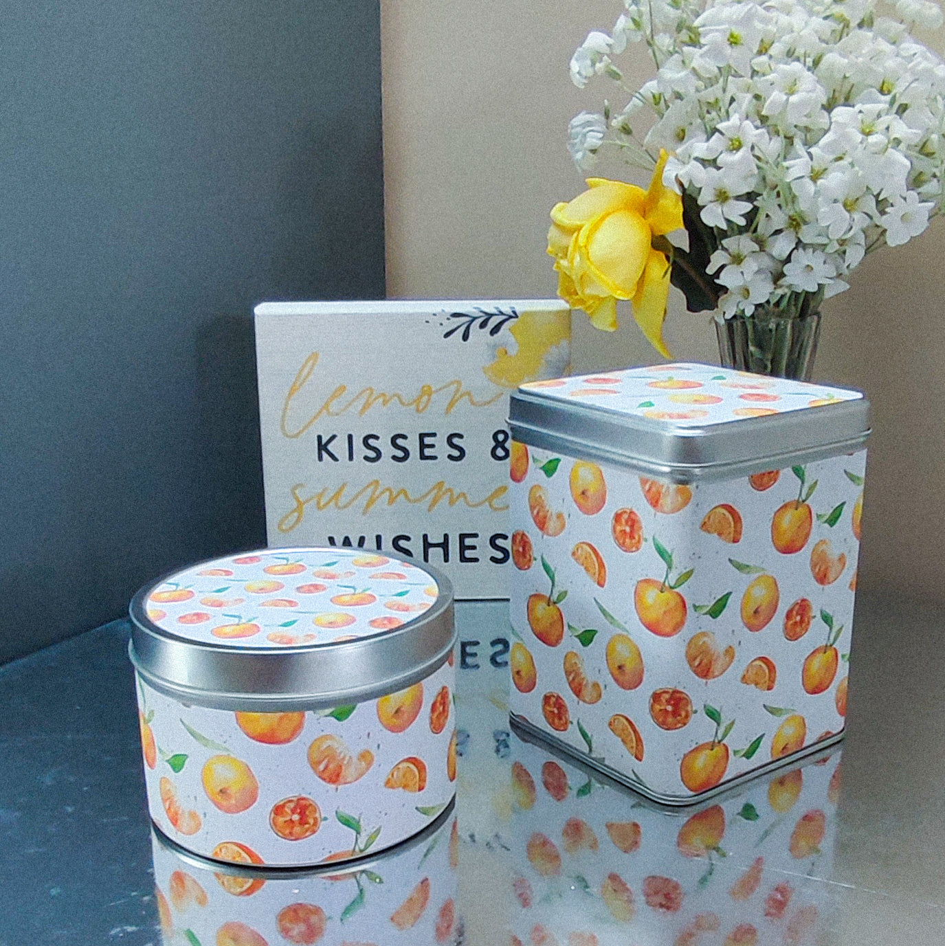 Tea box | Biscuits - Orange squares