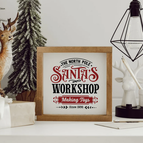 Cadre décoratif - Santa's Workshop