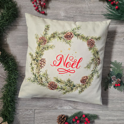 Housse de Coussin "Noël" - 40x40cm