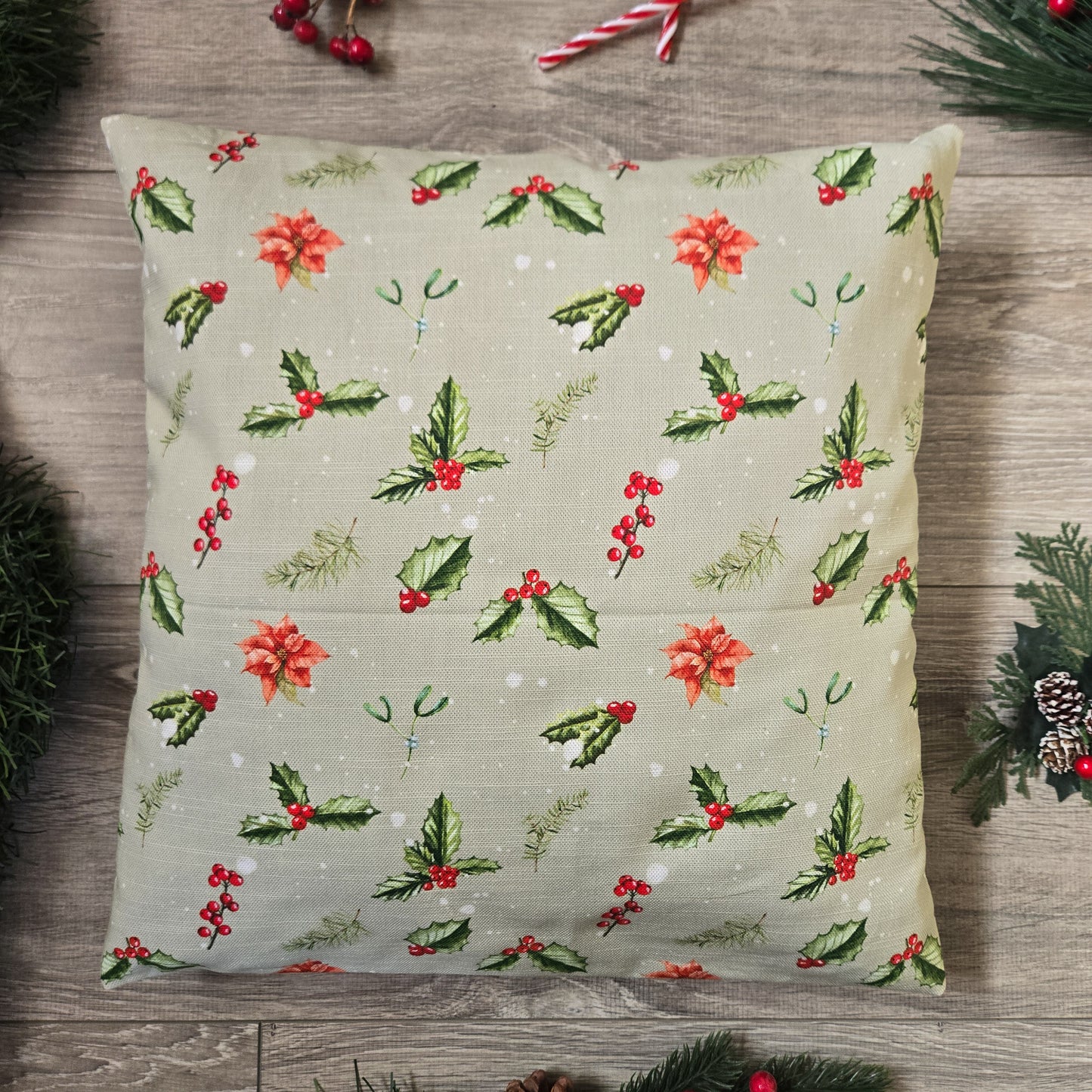 Housse de Coussin "Jolly Holly" - 40x40cm