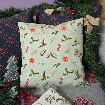 Housse de Coussin "Jolly Holly" - 40x40cm